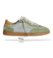 hoff para mujer 12519009 zapatillas de piel park verde 42 plano cordones casual