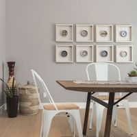 silla de acero  madera de olmo sin apoyabrazos blanco