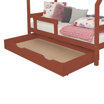 Cajón De Cama Buddy 120 X 160 - Rojo Ladrillo