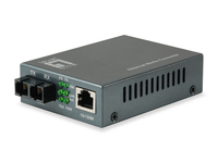 convertidor fibra level one fvt-1104 rj45 ethernet a fibra monomodo sc 60km