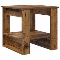 mesa de cafe madera vieja 51 x 50 x 50 cm madera de ingenieria vidaxl
