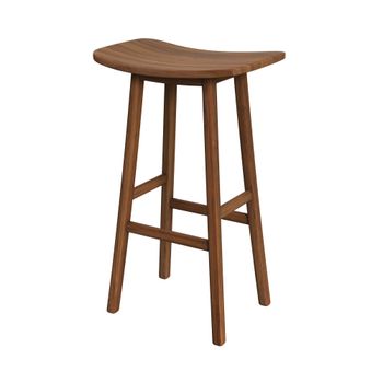 Taburete de bar de madera de teca 77 cm