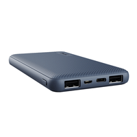 powerbank universal trust urban primo eco 10000 ultrafina 25028 azul 10000mah - 2 x usb-a - 1 usb-c