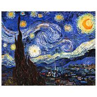 cuadro lienzo - la noche estrellada - vincent van gogh - cm 50x70