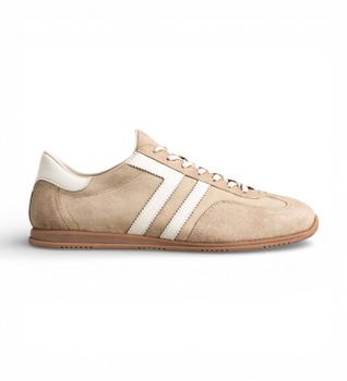Gant para hombre. 872633278 Zapatillas de Piel Spearclub beige (44), Plano, Ante, Cordones, Casual