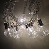 solar mini bulb string lights in warm white - rowan
