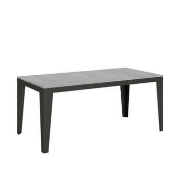 Mesa Extensible 90x180/440 Cm Flame Evolution Cemento Estructura Antracita