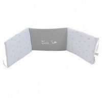 juego textil 2 piezas micuna para cuna 60 x 120 cm koala nordico  protector de minicuna blancogris