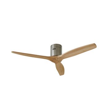Ventilador de techo de madera marrón