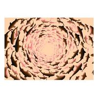 papel pintado 3d - shoal 150x105 cm