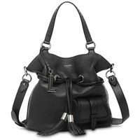 lancel bolso de mano bolso saco m 1er flirt negroplata para mujer