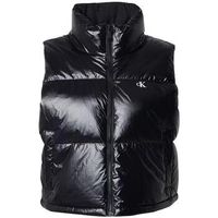 calvin klein jeans abrigo de plumas high-shine puffer para mujer