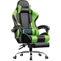 silla gaming gtplayer ergonomica con reposapies y masaje lumbar regulable