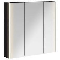 armario con espejo de bano  mueble de bano roble negro 735 x 155 x 70 cm