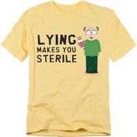 south park camiseta lying makes you sterile para mujer