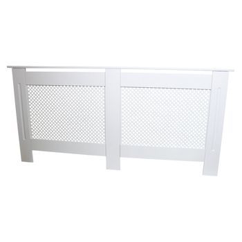 Cubreradiador Para Esconder Radiadores En Mdf Blanco Elegante 1720mm