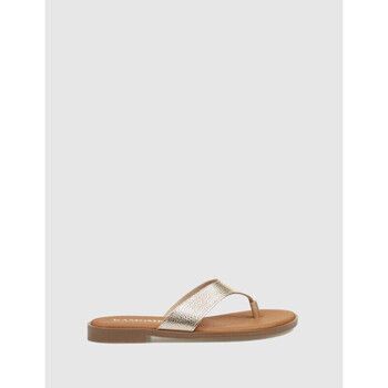 Kamome Sandalias SANDALIA DE DEDO BOADA PLATINO para mujer