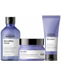 trio de productos blondifier serie expert de loreal professionnel
