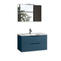 composicion bano de 4 piezas solmira azul en mdf