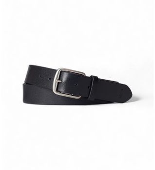 Polo Ralph Lauren para hombre. 405913732001 Cinturón de piel Saddle negro (40), Casual, Clásico