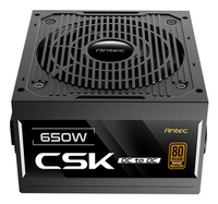 fuente alimentacion 650w antec csk650dc ec 80 plus bronze non-modular negro