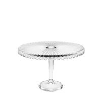 tartera grande de cristal con pie 32x32x21cm