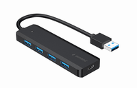 concentrador gembird usb 31 gen1 de 4 puertos