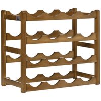 estante de vino 43x235x38 cm marron