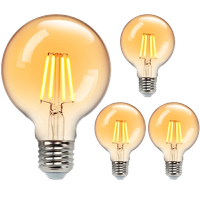 aigostar bombilla vintage ledbombilla led e27 luz calida 2200k 8w equivalente a 51w650lmg80 retro bombilla decorativapara el hogar restaurante cafeteria bar-3 unidades