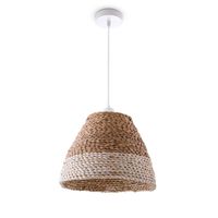 lampara colgante tilla beige