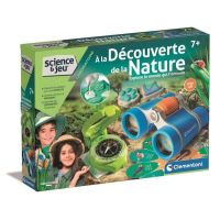 kit de exploracion al aire libre clementoni nature discovery 6 con gemelos brujula y moldes