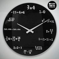 reloj de pared matematicas oh my home