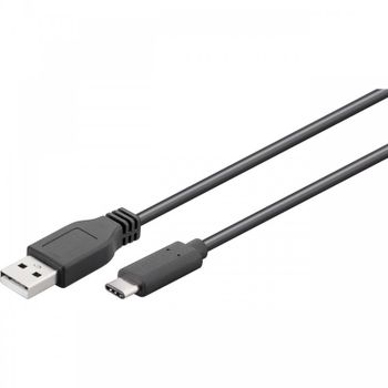 Goobay Cable USB 2.0 a USB-C 1m Negro