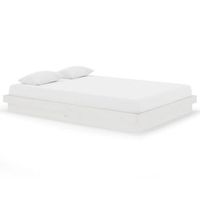 estructura de cama madera maciza blanca 140x200 cm vidaxl