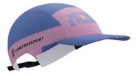 gorra compressport 5 panel light ironman purpura rosa