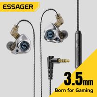 essager-auriculares intrauditivos con cable de 35mm cascos dinamicos hifi intercambiables tipo c con cable digital