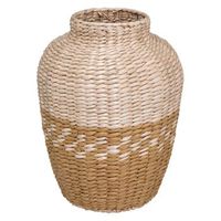 florero carmen natural de dos tonos d25 x h32 atmosphera