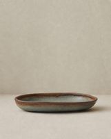 plato de servir de gres en multicolor 34x165x41 cm