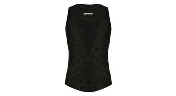 Camiseta santini alpha sin mangas negra
