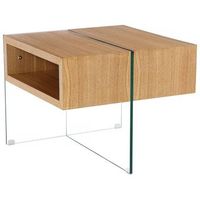 mesa de centro venezia - 60 x 60 x 50 cm - acabado roble