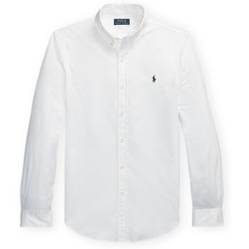 Polo Ralph Lauren Camisa manga larga Oxford Custom Fit Shirt - White para hombre