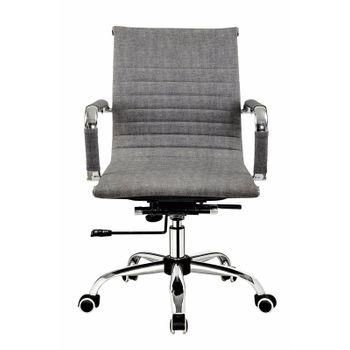 Silla De Oficina De Cuero Sintético Con Ruedas, Diseño Executive - Herdasa