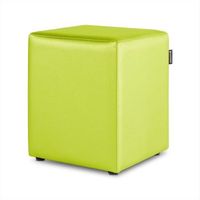 puff cubo polipiel verde 1 unidad