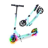 patinete con luces en las ruedas mint -
