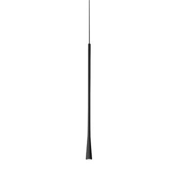 Dafne Lámpara Colgante Led Negra 7w 3000k Ip20 Diseño Minimalista Aluminio Fuente Incluida Largo Máx 165cm