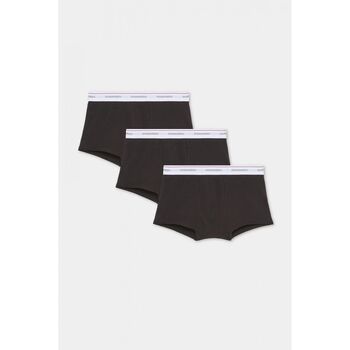 Dsquared Boxer DCX310060 - 3-PACK TRUNK-001 BLACK para hombre