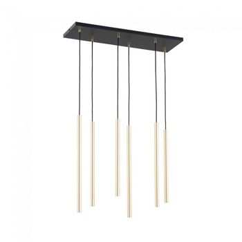 Lámpara de techo selter oro (6 luces)