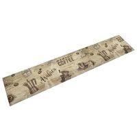 alfombra de cocina lavable terciopelo marron cafe 60x300 cm vidaxl