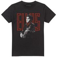 elvis presley camiseta red guitarman para mujer
