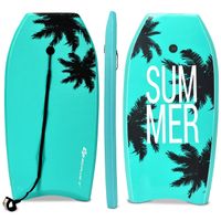 costway tabla de natacion bodyboard m tabla de paddle con correa de seguridad 94 x 47 x 55 cm verde